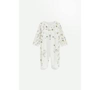 Pyjama Bébé En Velours Ouverture Pont Eden Beige 1M(54CM)