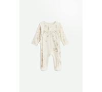 Pyjama bébé en velours ouverture pont envolée de bisous beige NAISSANCE(50CM)