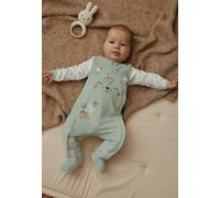 Pyjama bébé en velours ouverture pont kenya vert 6M(67CM)