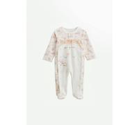 Pyjama Bébé En Velours Ouverture Pont Louison Ecru NAISSANCE(50CM)