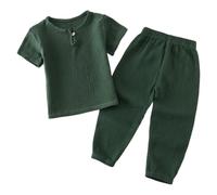 Pyjama bébé été en gaze de coton, ensemble garçon fille léger et respirant, vêtement de jour confortable pour enfant, t-shirt et pantalon ample, idéal pour dormir, jouer et les sorties quotidiennes