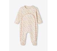 Pyjama bébé fille naissance en molleton écru 1M(54CM)