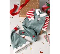 Pyjama bébé mixte + bonnet Joyeux Lutin coffret cadeau Noël vert sapin 12M(74CM)