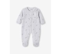 Pyjama bébé mixte en velours lapins gris chiné 18M(81CM)