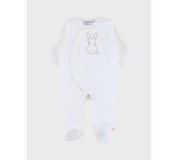 Pyjama Bébé Velours Brodé Ecru NAISSANCE(50CM)