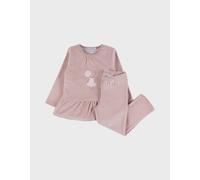 Pyjama bébé velours brodé rose 24M(86CM)