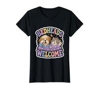 Pyjama Bedheads Welcome pour Chiot et Chaton pour l'heure du Coucher T-Shirt Graphique avec Valeur, Femme, Noir, XS