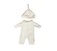Pyjama Beige Avec Chapeau Pour Poupée 38cm