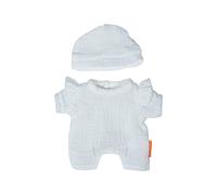 Pyjama blanc avec chapeau pour poupée de 21 cm blanc TU