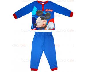 Pyjama bleu Mickey Mouse printemps/été - 6 ans