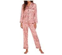 Pyjama Chaud Femme - Pyjama Deux Pièces Extensible Couleur Ding chez L'Habitant (M)