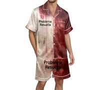 Pyjama Chaud Homme Humour - pour Tenue de Détente Confortable Et Décontractée Tenue de Nuit d'halloween avec Pantoufles (XXL)