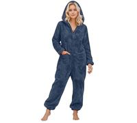 Pyjama Combinaison Femme Hiver Pilou, Unisexe Grenouillère Adulte Pyjama Pilou Pilou Onesies Cosplay Costume Nouveauté Combi Pyjamas Peluche Confortable Vêtements De Maison Carnaval Costumes Siamois
