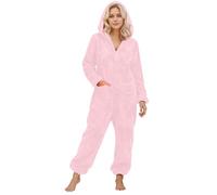 Pyjama Combinaison Femme Hiver Pilou, Unisexe Grenouillère Adulte Pyjama Pilou Pilou Onesies Cosplay Costume Nouveauté Combi Pyjamas Peluche Confortable Vêtements De Maison Carnaval Costumes Siamois
