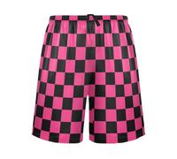 Pyjama confortable à carreaux américains violet et noir pour hommes, Carreaux américains violets et noirs, L