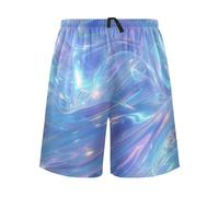 Pyjama confortable à rayures et tourbillons lumineux brillants et lumineux pour homme pour anniversaire, Bandes et tourbillons lumineux et brillants, XL