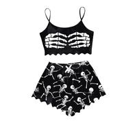 Pyjama Coton Bio Femme Sexy Ensemble Manche Lingerie Original Matelassée Sensuel Mere Pieces Japonais Gilet Mariage Animaux Mérinos Trappe Jeune Valentin Automne Ridicule