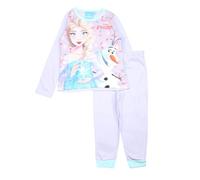 Pyjama Coton Fille La Reine des Neiges, Tenue Confortable et Douillette, Design Elsa et Anna pour la Nuit