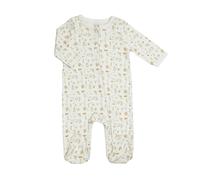 Pyjama coton zip 6 mois AOP Ecru