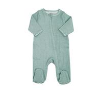 Pyjama coton zip 6 mois Sauge