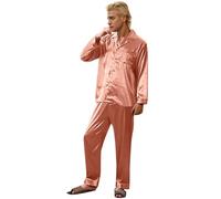 Pyjama Couple Assorti,VêTements De Nuit pour Couples en Soie Et MatéRiau Coolmax pour Une Vie DéContractéE à La Maison