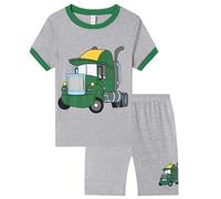 Pyjama Court 2 pièces pour Enfants Ensemble T-Shirt et Short Manches Courtes avec Haut Coton Mignonne Rose Pyjamas Vêtements Casual Léger Four Seasons Ensembles
