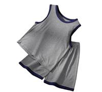 Pyjama Court 2 pièces pour Enfants té Loungwear Vêtement Bébé Garçon Eté Coton Mignonne Rose Manches Courtes Imprimé T-Shirt Crop Top Short Ado Fille