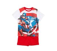 Pyjama Court Avengers Rouge (Taille 10 Ans,Couleur Rouge)