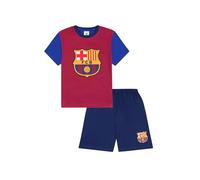 Pyjama court en coton FC Barcelona pour garçons, rouge, 10-11 ans