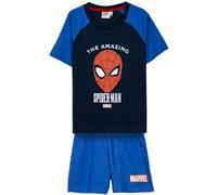 Pyjama court en jersey simple Spiderman bleu - Pyjama SPIDERMAN - Pyjama MARVEL design unique et licence officielle Le pyjama court Marvel, composé d'un t-shirt à manches courtes et d'un short, est id