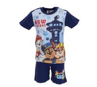 Pyjama Court Été Enfant Pat Patrouille - 100 % Coton - Bleu (Taille 6 Ans,Couleur Bleu)