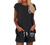 Pyjama Court Femme - Ensemble Short Tendance pour Femme - Tenue Élégante et Confortable pour Un Style Quotidien et Aventureux