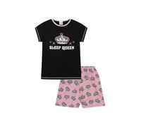 Pyjama court fille Sleep Queen 10 à 16 ans rose noir - Rose - 12 ans