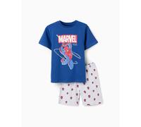 Pyjama Court Qui Brille Dans Le Noir Spider-man Bleu 3/4A