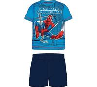 Pyjama Court Spiderman Bleu (Taille 2 Ans,Couleur Bleu)