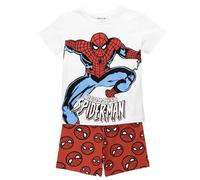 Pyjama Court Spiderman pour Garçons et Filles - Ensemble Pyjama Spiderman Été 2 Pièces T-Shirt Manches Courtes et Short, Vêtements de Nuit Enfant Doux et Respirant, 6 Ans
