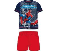 Pyjama Court Spiderman Rouge (Taille 2 Ans,Couleur Rouge)
