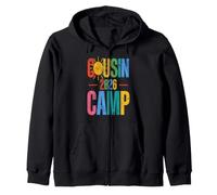 Pyjama Cousin Camp 2026 pour Enfants et Filles, Cadeaux Assortis Sweat à Capuche