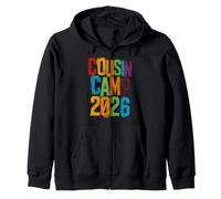 Pyjama Cousin Camp 2026 pour Enfants et Filles, Cadeaux Assortis Sweat à Capuche