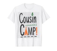 Pyjama Cousin Camp pour Enfants et Filles, Cadeaux Assortis T-Shirt