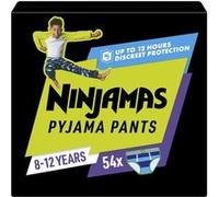 Pyjama-culotte Pampers Ninjamas garçons 8-12 ans (27-43 kg) - 54 unités Bleu
