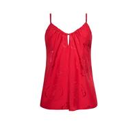 Pyjama dÃ©bardeur caraco femme Lisca Miracle Rouge 44