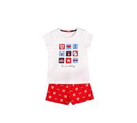 Pyjama d'Ã©tÃ© fille Admas Holiday Blanc 6 ans
