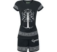 Pyjama de Le Seigneur Des Anneaux - Arbre Du Gondor - S à 3XL - pour Femme - noir XXL