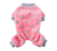 Pyjama de luxe en peluche pour chien - Style peignoir doux - Vêtement idéal pour la maison pour les soirées fraîches - Pyjama confortable pour petits animaux de compagnie (PK1, L)