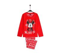 Pyjama de NoÃ«l Ã manches longues fille Disney Mickey Rouge 14 ans
