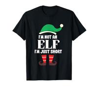 Pyjama de Noël Amusant « Not an Elf - Just Short » T-Shirt