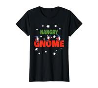 Pyjama de Noël avec Nain pendu - Groupe de Correspondance Familial Amusant T-Shirt Graphique avec Valeur, Femme, Noir, S