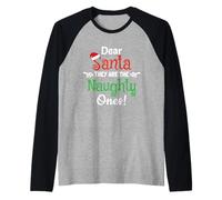 Pyjama de Noël « Dear Santa We're The Naughty Ones » Manche Raglan