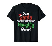Pyjama de Noël « Dear Santa We're The Naughty Ones » T-Shirt